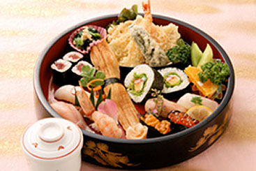 【101】　天ぷら入り上寿司定食